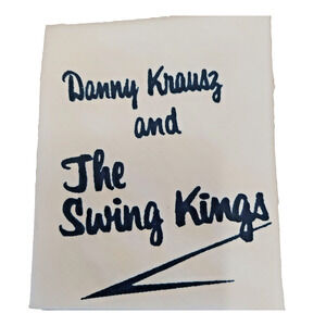 VTG Swing Band Pocket Square D Krausz And The Swing Kings 1930-40 Style Art Deco